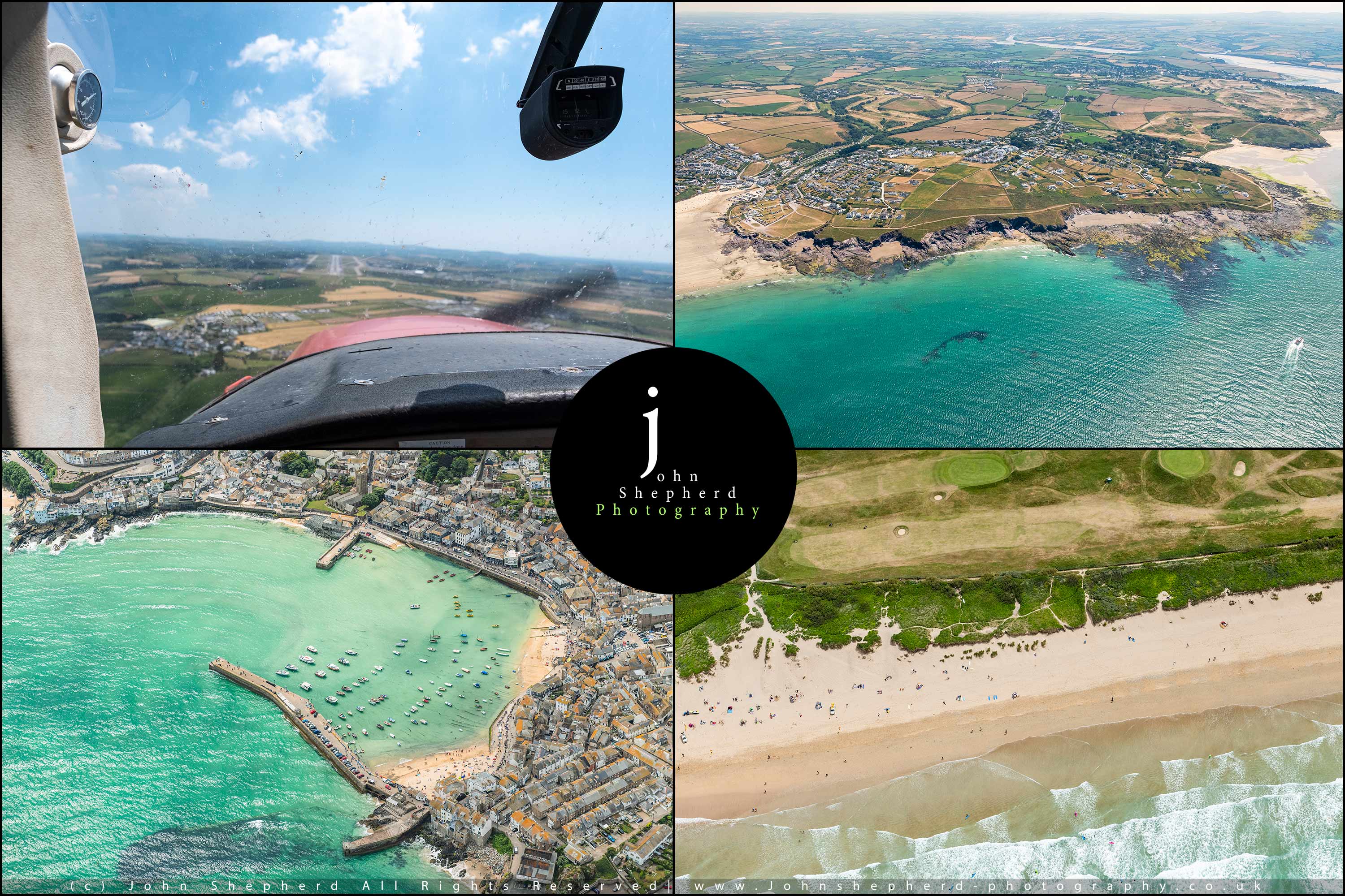Aerial Photography over the Cornish Coast.